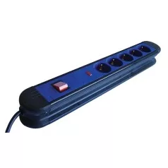   Tracon HKT5-3M 5-ös elosztó kapcsolóval+túlfeszültség védelem, 3m,  16A, 250VAC, 3680W, H05VV-F