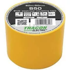 Tracon S50 Szigetelő szalag 20m*50 mm sárga