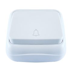 Tracon TTK-04B Fk. N101 nyomó kapcsoló, fehér 10AX/250V, IP20, (N101) csj.