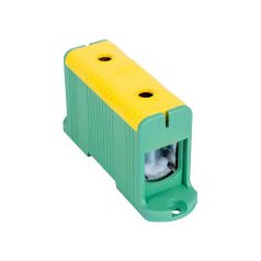   Tracon FLEAL-50/1ZS Főáramköri leágazó kapocs, sínre szerelhető, zöld/sárga
