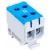 Tracon FLEAL-50/2K Főáramköri leágazó kapocs, sínre szerelhető, kék