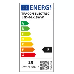 Tracon LED-DL-18WW Beépíthető LED mélysugárzó, fehér