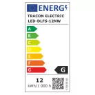 Tracon LED-DLFS-12NW Falon kívüli LED mélysugárzó,kerek, SAMSUNG chippel