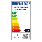 Tracon LED-DLNF-6NW Falon kívüli, négyzetes LED lámpatest, fehér 