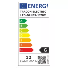   Tracon LED-DLNFS-12NW Falon kívüli, négyzetes LED lámpatest SAMSUNG chippel