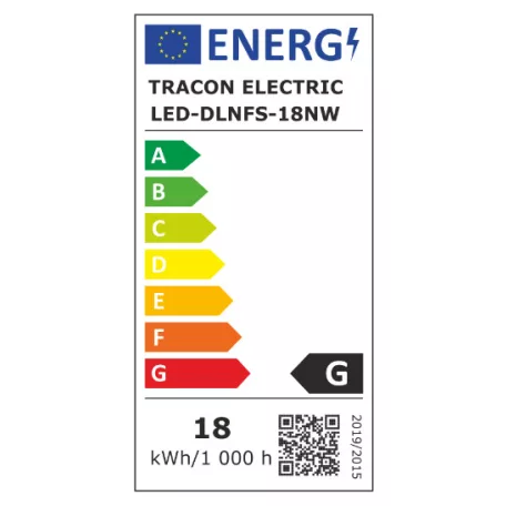 Tracon LED-DLNFS-18NW Falon kívüli, négyzetes LED lámpatest SAMSUNG chippel