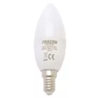 Tracon LGY8NW Gyertya burájú LED fényforrás, tejüveg