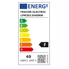 Tracon LPM3012040NW LED panel, téglalap, fehér