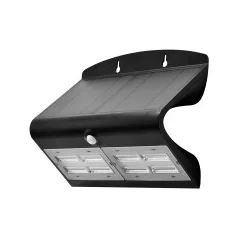   Tracon LSLBB7W Napelemes LED fali világítótest mozgásérzékelővel, fekete 