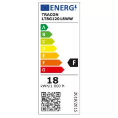 Tracon LT8G12018WW Üveg LED világító cső, opál burás