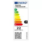 Tracon LT8G15022CW Üveg LED világító cső, opál burás