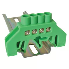 Tracon NPE-G6-4 Szigetelt földelősín (N/PE), zöld #