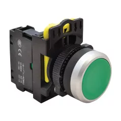 Tracon NYG3-G Egyszerű nyomógomb, zöld