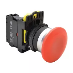 Tracon NYG3-MR Gombafejű nyomógomb, piros