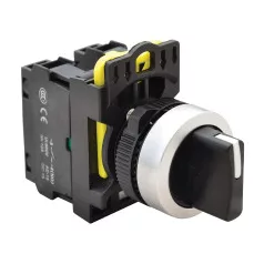   Tracon NYK3-S34BK Karos kapcsoló, háromállású, rugóvisszatérítéses