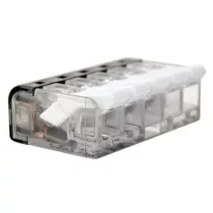   Tracon RVON5 Csavar nélküli vezetékösszekötő, nyitható átlátszó #