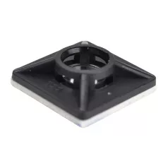   Tracon TALP201 Öntapadós/csavarozható, 4oldalt fűzhető kötegelő talp,fekete