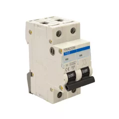 Tracon TDZ-2C-4 Kismegszakító, 2 pólus, C karakterisztika
