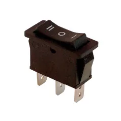   Tracon TES-12 Készülékkapcsoló, háromállású, fekete (I-0-II felirat)