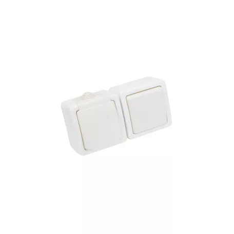 Tracon TR-PH03 Falon kívüli egy áramkörös kapcsoló+csatlakozóaljzat