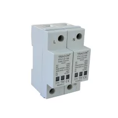   Tracon TTV1+2-100-2P AC/DC túlfeszültség levezető, 1+2-es típus, egybeépített #