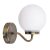 Rábalux 1302 Togo fali lámpa, opál üveg, bronz/fehér, 40W, E14, IP44