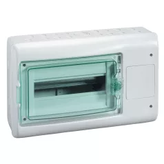  Schneider 13438 KAEDRA Kiselosztó illesztődobozzal,átlátszó ajtó,falon kívüli,1x12 modul+1 nyílás