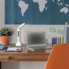 Rábalux 1515 Justin Asztali LED lámpa, beépített akkumulátor, kijelző, fehér, 4W