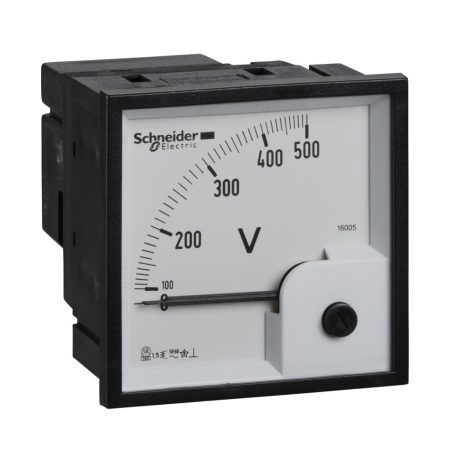 Schneider 16005 VLT voltmérő 0...500V AC 72x72