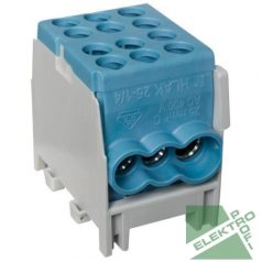   Pollmann 2080169 HLAK 25-1/4 M2 KÉK Elosztóblokk 1P sínre kék 2x25mm2/ 4x16mm2
