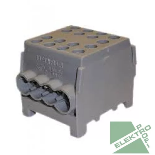 HLAK Hoofdkabel aftakklem 2x25mm² zwart