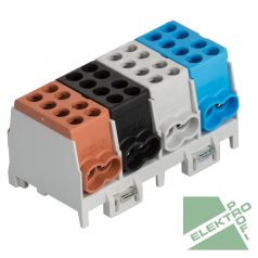   Pollmann 2080421 HLAK 25-4/8 BSG-S Elosztóblokk 4P sínre 3xsz, k 8x25mm2/ 8x16mm2