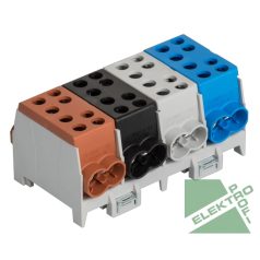   Pollmann 2080423 HLAK 35-4/8 BSG-S Elosztóblokk 4P sínre b,f,sz,k 8x35mm2/ 8x25mm2