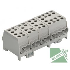   Pollmann 2080441 HLAK 35-4/12 GR-S Elosztóblokk 4P sínre 4xsz 8x35mm2/ 14x25mm2 #