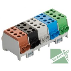   Pollmann 2080515 HLAK 35-5/10 BSG-S Elosztóblokk 5P sínre b,f,sz,k,z 10x35mm2/ 10x25mm2