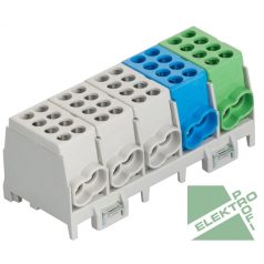   Pollmann 2080517 HLAK 25-5/10/25-S Elosztóblokk 5P sínre 3xsz,k,z 10x25mm2/ 10x25mm2