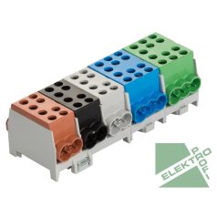   Pollmann 2080529 HLAK 35-5/14 BSG-S Elosztóblokk 5P sínre b,f,sz,k,z 10x35mm2/ 14x25mm2 