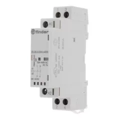   Finder 22.34.0.024.4320 Installációs mágneskapcsoló, 4P, 25A, 24V, AgSnO2, AC(50/60Hz)/DC