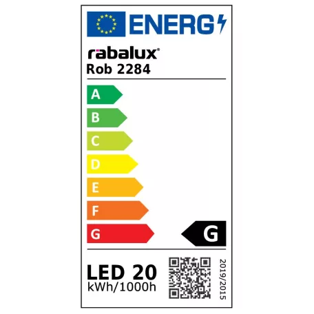 Rábalux 2284 Rob LED mennyezeti  lámpa, kör, fehér, 20W