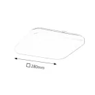 Rábalux 2286 Rob LED mennyezeti lámpa, négyzet, fehér, 20W