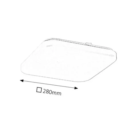 Rábalux 2286 Rob LED mennyezeti lámpa, négyzet, fehér, 20W