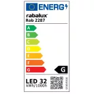 Rábalux 2287 Rob LED mennyezeti lámpa, négyzet, fehér, 32W