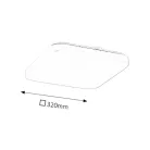 Rábalux 2287 Rob LED mennyezeti lámpa, négyzet, fehér, 32W