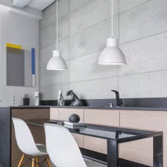   Rábalux 2577 Derek függesztett lámpa, matt fehér, E27, 60W