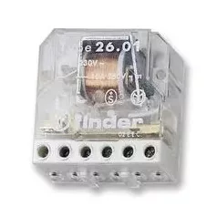   Finder 26.01.8.012 Impulzusrelé, szerelődobozba építhető, 1Z, 10A, 12V
