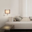 Rábalux 2628 Anastasia fali lámpa, króm/barna, E27, 60W