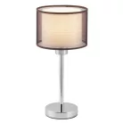 Rábalux 2631 Asztali lámpa, króm/barna, E27, 60W