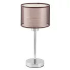 Rábalux 2631 Asztali lámpa, króm/barna, E27, 60W