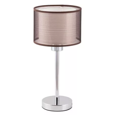 Rábalux 2631 Asztali lámpa, króm/barna, E27, 60W