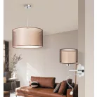 Rábalux 2632 Anastasia függesztett lámpa, króm/barna, 60W, E27